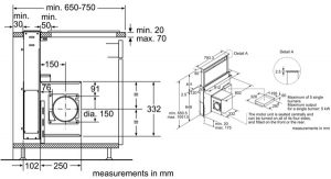 máy hút mùi âm bàn Bosch DDA097G59B