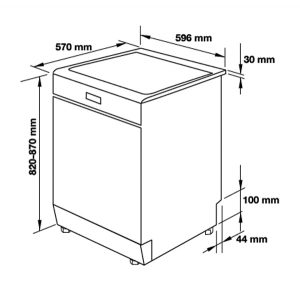 Máy rửa bát Hafele HDW-F60D 533.23.250