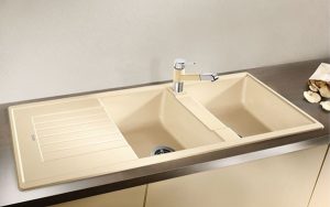 Chậu rửa bát Blanco zia 8S màu jasmine 565.76.650