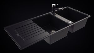 chậu rửa bát blancozia 8S màu đen anthracite 565.76.350
