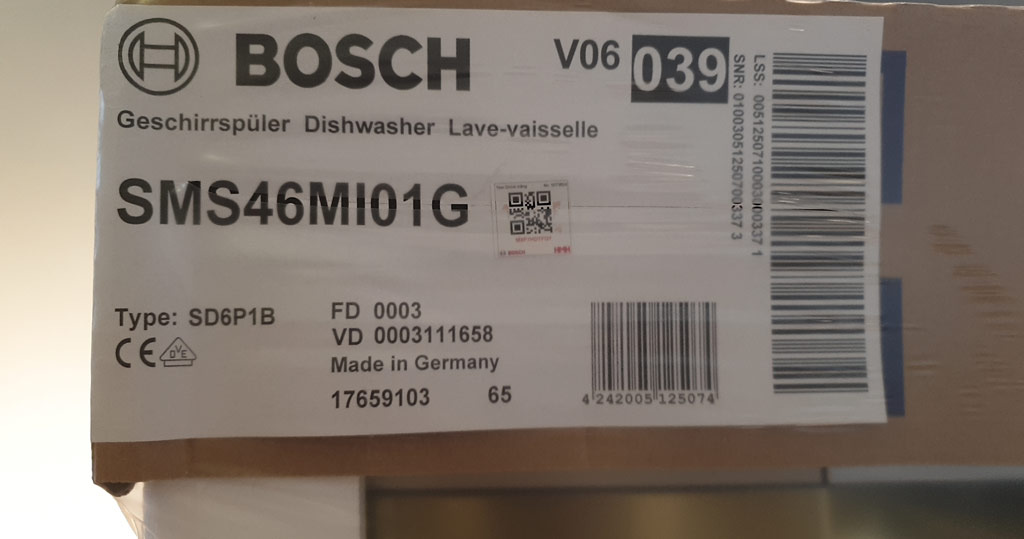 Đánh giá máy rửa bát Bosch SMS46MI01G