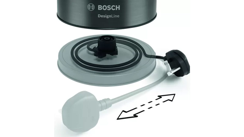 Ấm đun nước Bosch TWK86103GB dây dẫn kéo dài