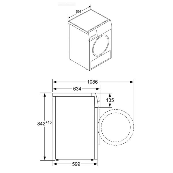 MÁY SẤY BOSCH WTX87EH0EU 9KG HOME PROFESSIONAL