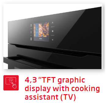 Lò nướng Fagor 4.3'' TFT graphic display