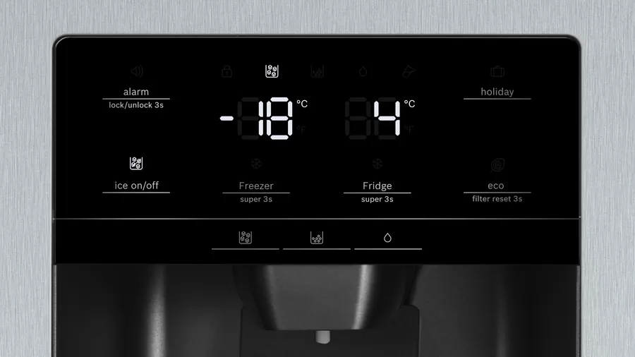 Tủ lạnh Bosch KAD93VBFP series 6 Bảng điều khiển