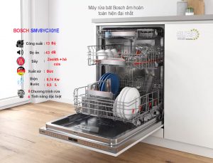 Máy rửa bát Bosch serie 8 SMV8YCX01E