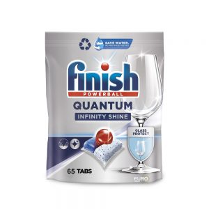 Túi viên rửa Finish Quantum infinity shine 65 viên