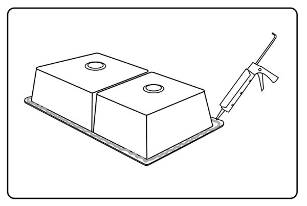 Lắp nổi Keo silicon