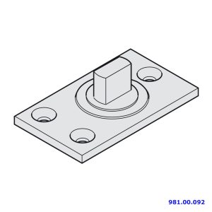 Bản lề trục xoay Hafele 981.00.092