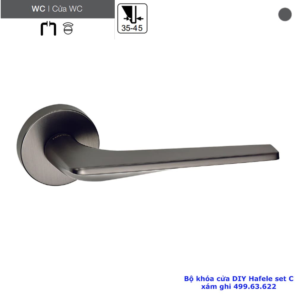 BỘ KHÓA CỬA DIY HAFELE SET C 499.63.622
