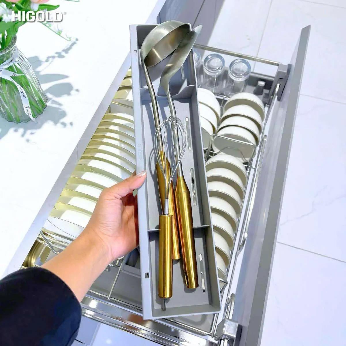 Giá bát đĩa Higold martin 2.0 X2 sức chưa cho căn bếp hiện đại