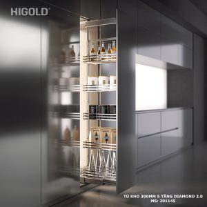 Tủ kho cánh kéo Higold diamond 2.0 300mm 5 tầng 201145