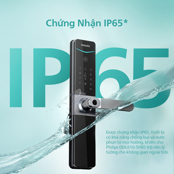 Khóa điện tử Phillips DDL610-5HBS