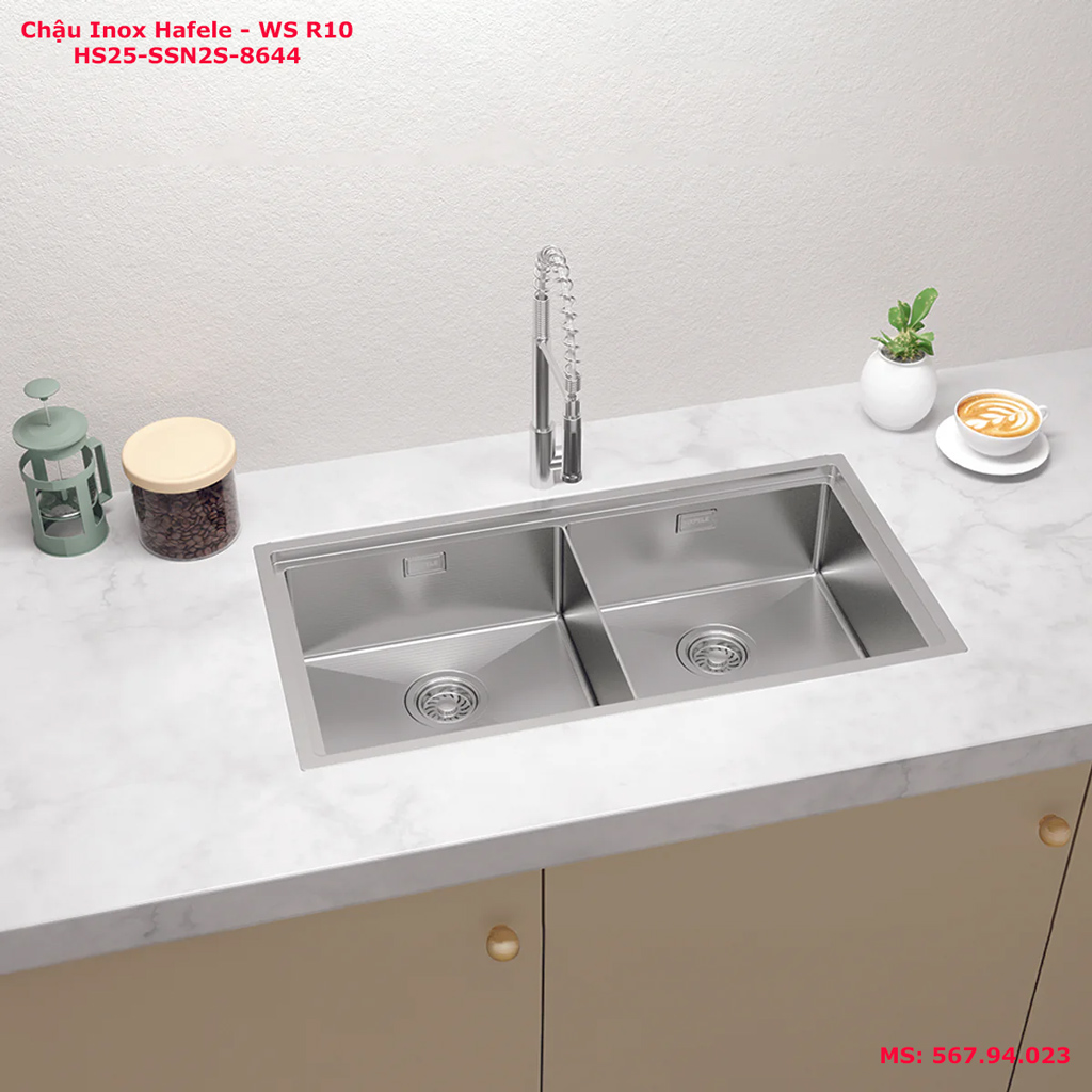 Chậu rửa bát Hafele WS R10 HS25-SSN2S-8644 567.94.023