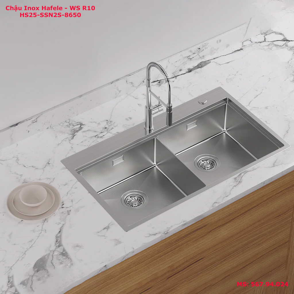 Chậu rửa bát Hafele WS R10 HS25-SSN2S-8650 567.94.024