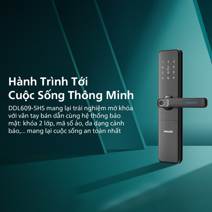 Khóa điện tử Phillips DDL609-5HS