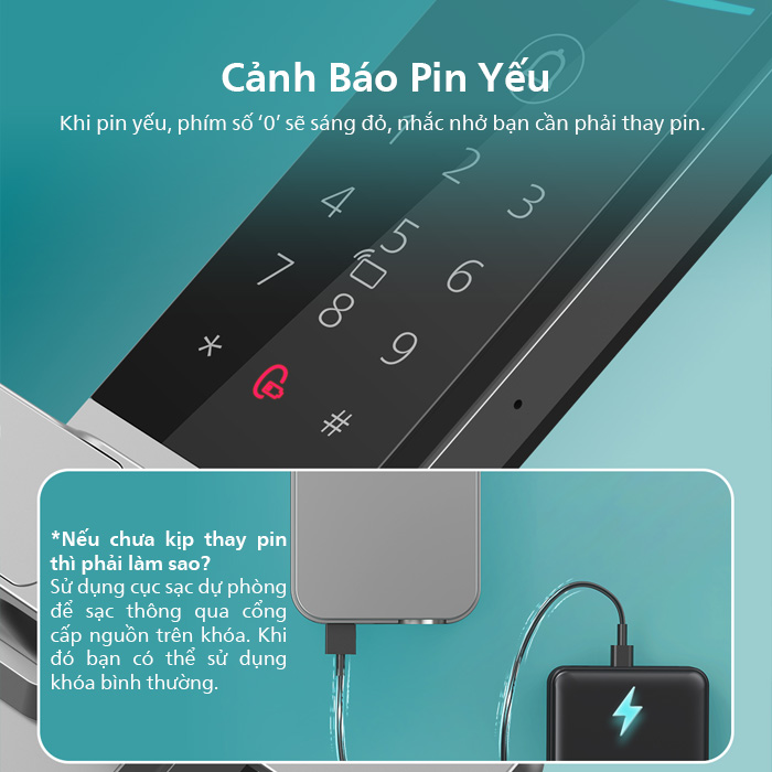 Cảnh báo pin yếu