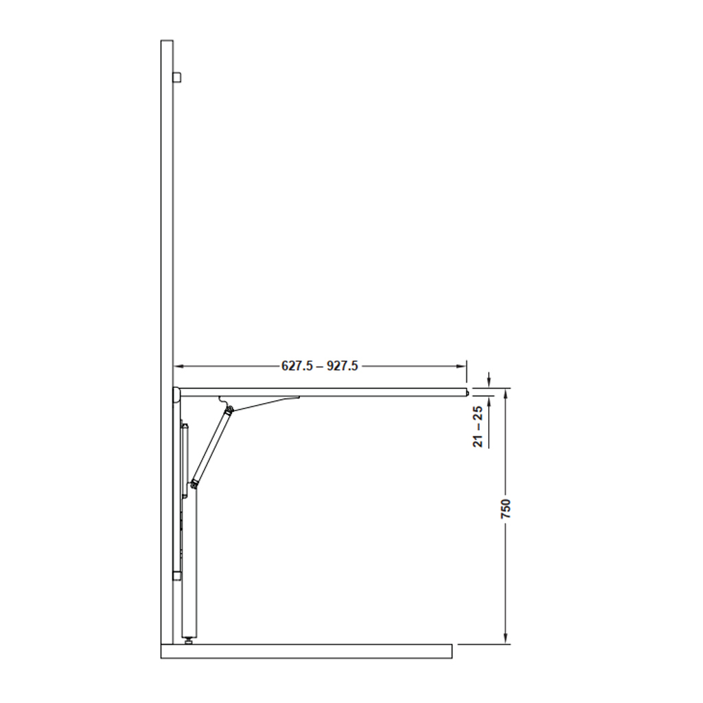Bàn gập Hafele Topswing Pioneer