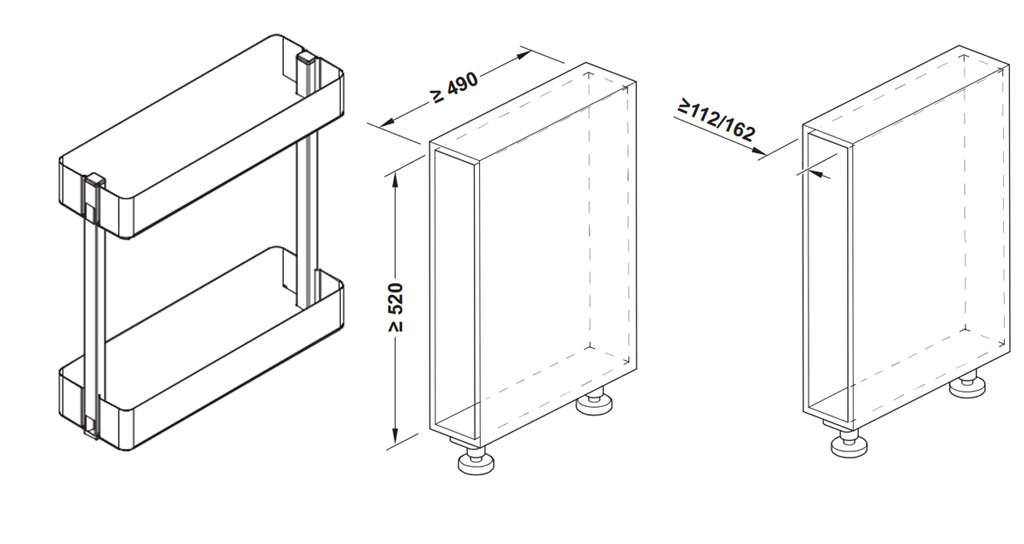Giá chai lọ Hafele BasePioneer