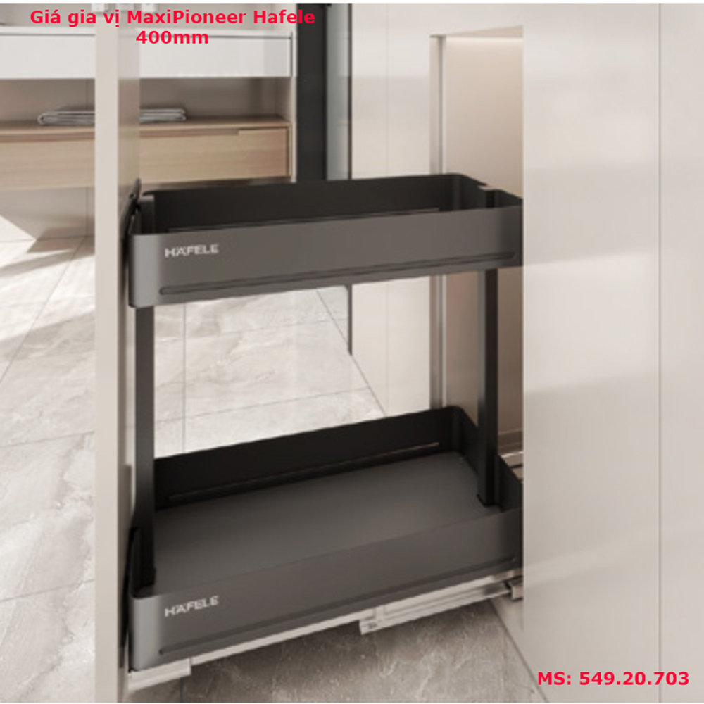 Giá gia vị Hafele MaxiPioneer 400mm 549.20.703