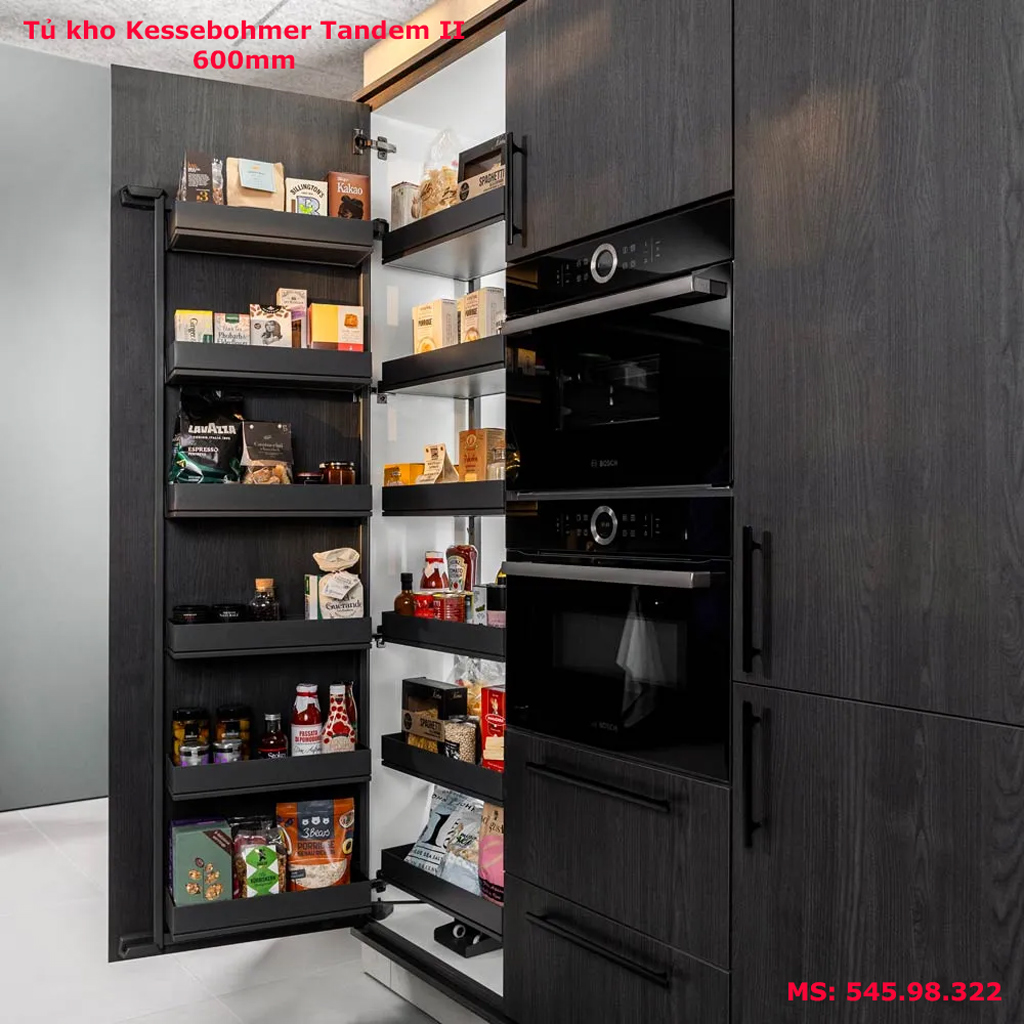 Tủ đồ khô Hafele Kessebohmer Tandem II 600mm 545.98.322