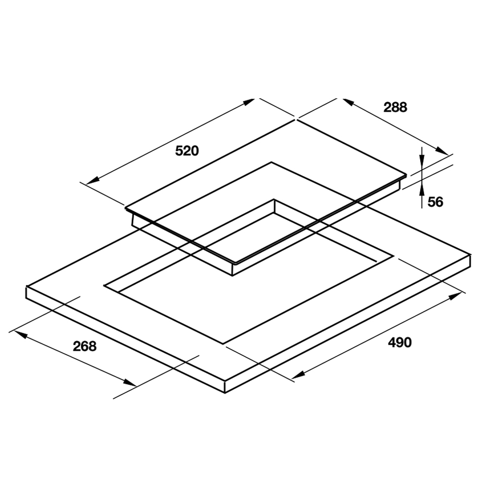 Bếp từ domino Hafele HC-I3021KB 536.61.931