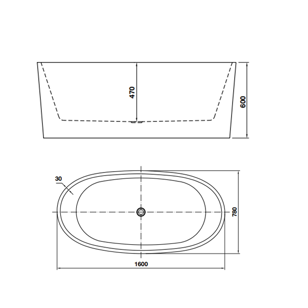 BỒN TẮM ĐỘC LẬP HAFELE NAGOYA 1600 588.99.680