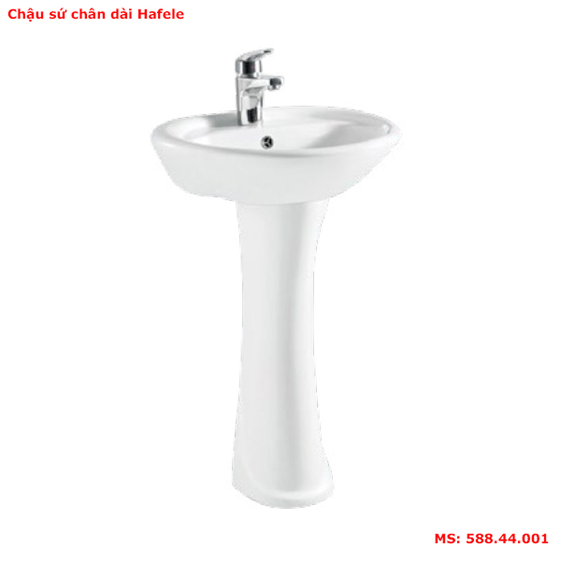 Chậu sứ treo tường chân dài Hafele 588.44.001