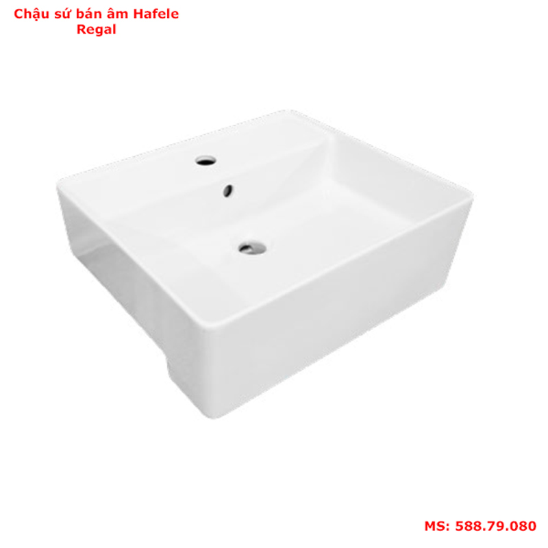 Chậu sứ bán âm Hafele Regal 588.79.080