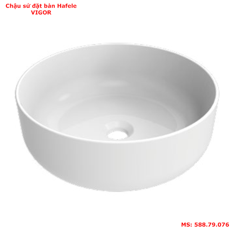 Chậu sứ đặt bàn Hafele Vigor 588.79.076