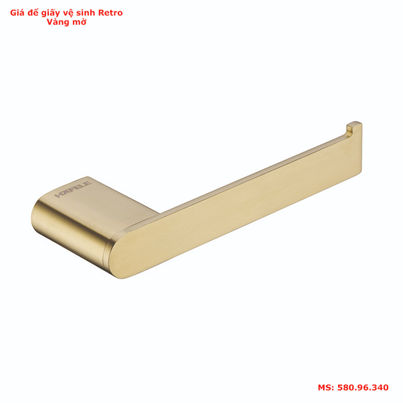 Giá treo giấy vệ sinh Hafele Retro vàng mờ 580.96.340