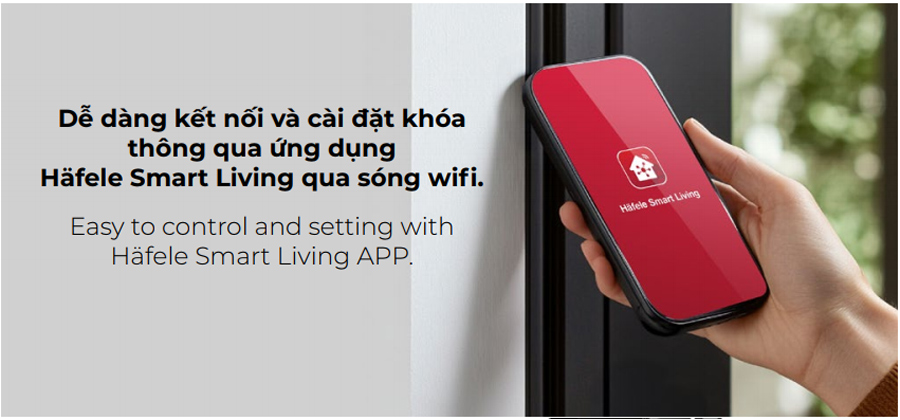 Khóa điện tử Hafele Infinity PP250W kết nối wifi
