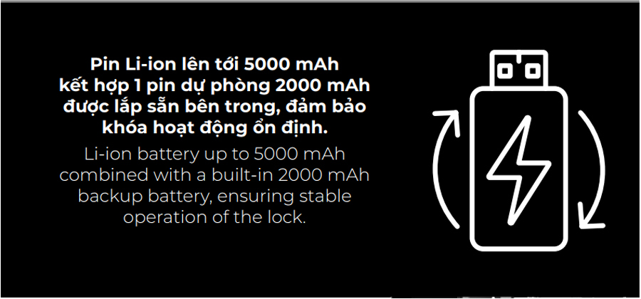 Khóa điện tử Hafele Infinity PP2502W pin lithium