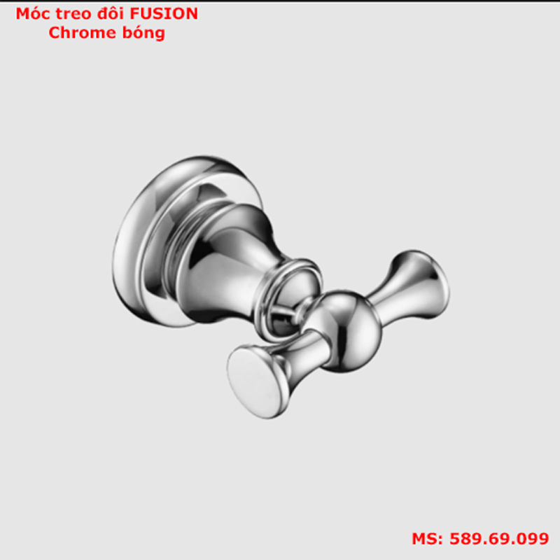 Móc treo đôi Hafele Fusion CR 589.69.099 chrome bóng