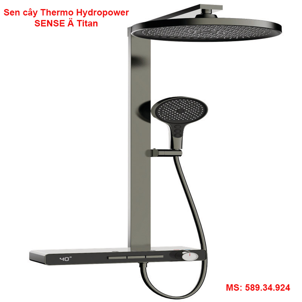 Sen cây Hafele Thermo Hydropower SENSE Ä titan 589.34.924