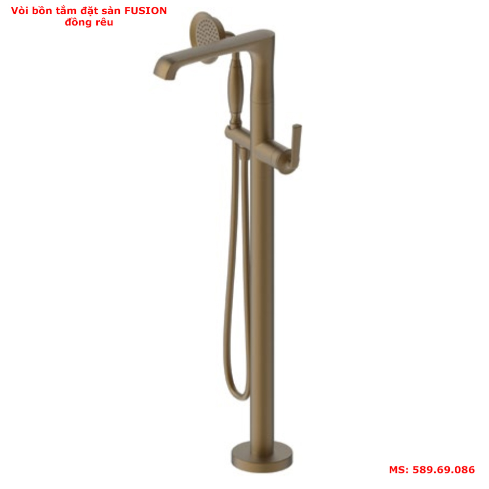 Vòi trộn bồn tắm đặt sàn Hafele Fusion BZ 589.69.086