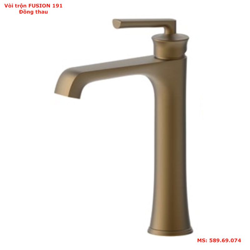Vòi trộn lavabo Hafele Fusion 191 BZ 589.69.074 đồng rêu