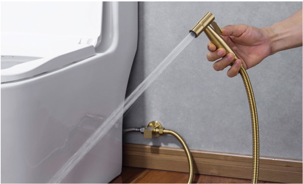 VÒI XỊT VỆ SINH HAFELE RETRO VÀNG MỜ 589.15.330