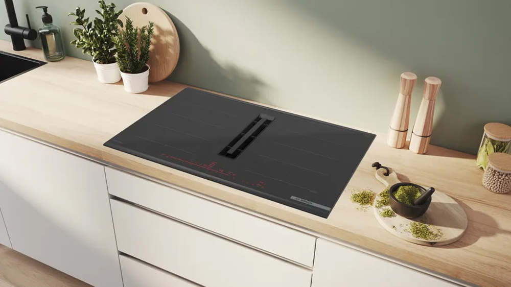 Bếp từ kết hợp hút mùi Bosch PXX890D51E