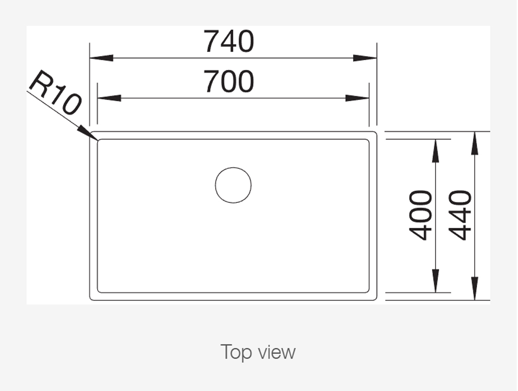 Chậu rửa bát Blanco Claron 700-U 521581