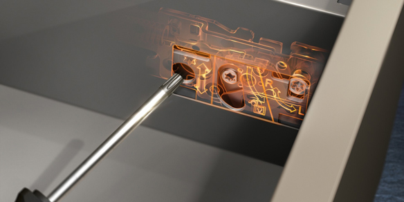 RAY HỘP BLUM MERIVOBOX cơ cấu lắp dễ dàng