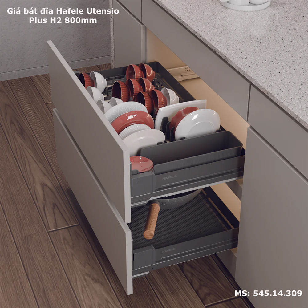 Giá bát đĩa Hafele Utensio Plus H2 800mm 545.14.309