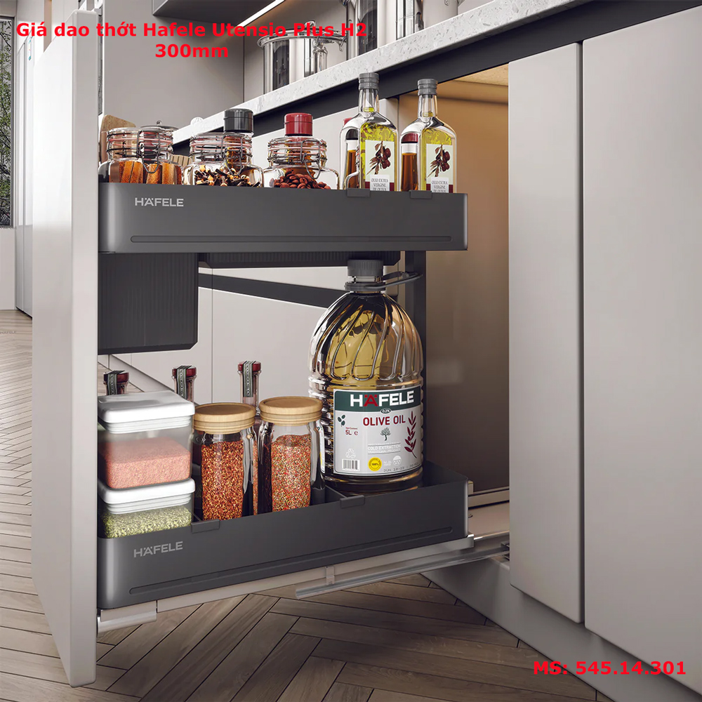 Giá dao thớt Hafele Utensio Plus H2 300mm 545.14.301