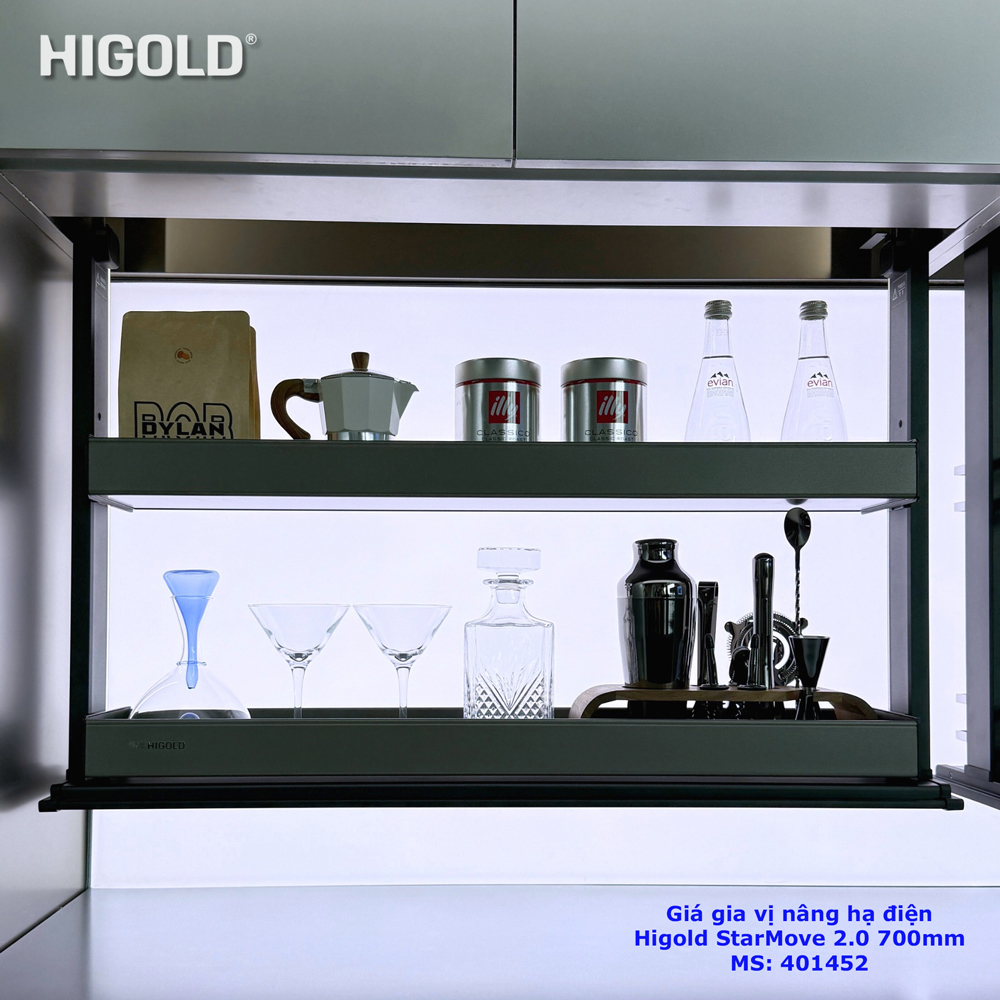 Giá gia vị điện Higold StarMove 2.0 700mm 401452