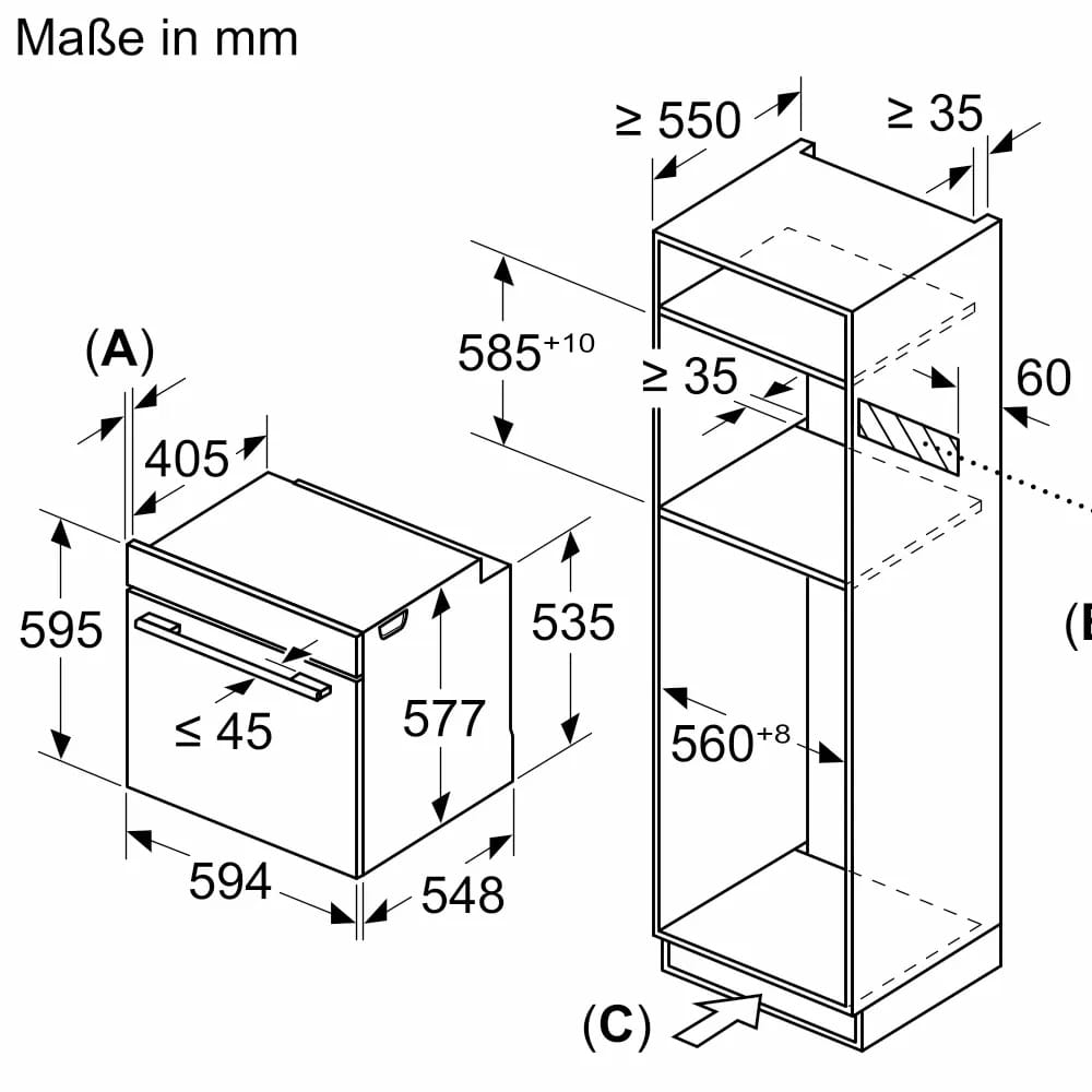 Lò nướng kèm vi sóng Bosch HMG7361B1