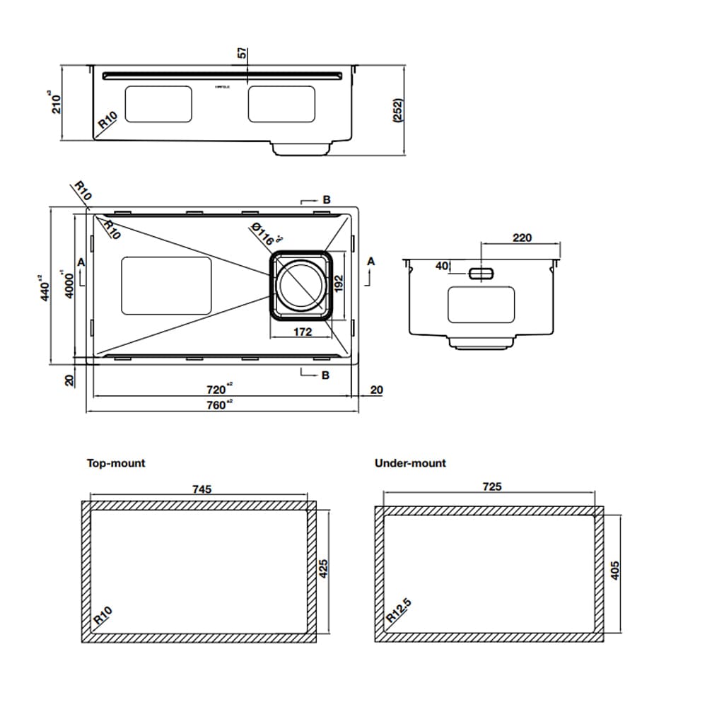 CHẬU RỬA BÁT HAFELE HS26-SSN1S-7644