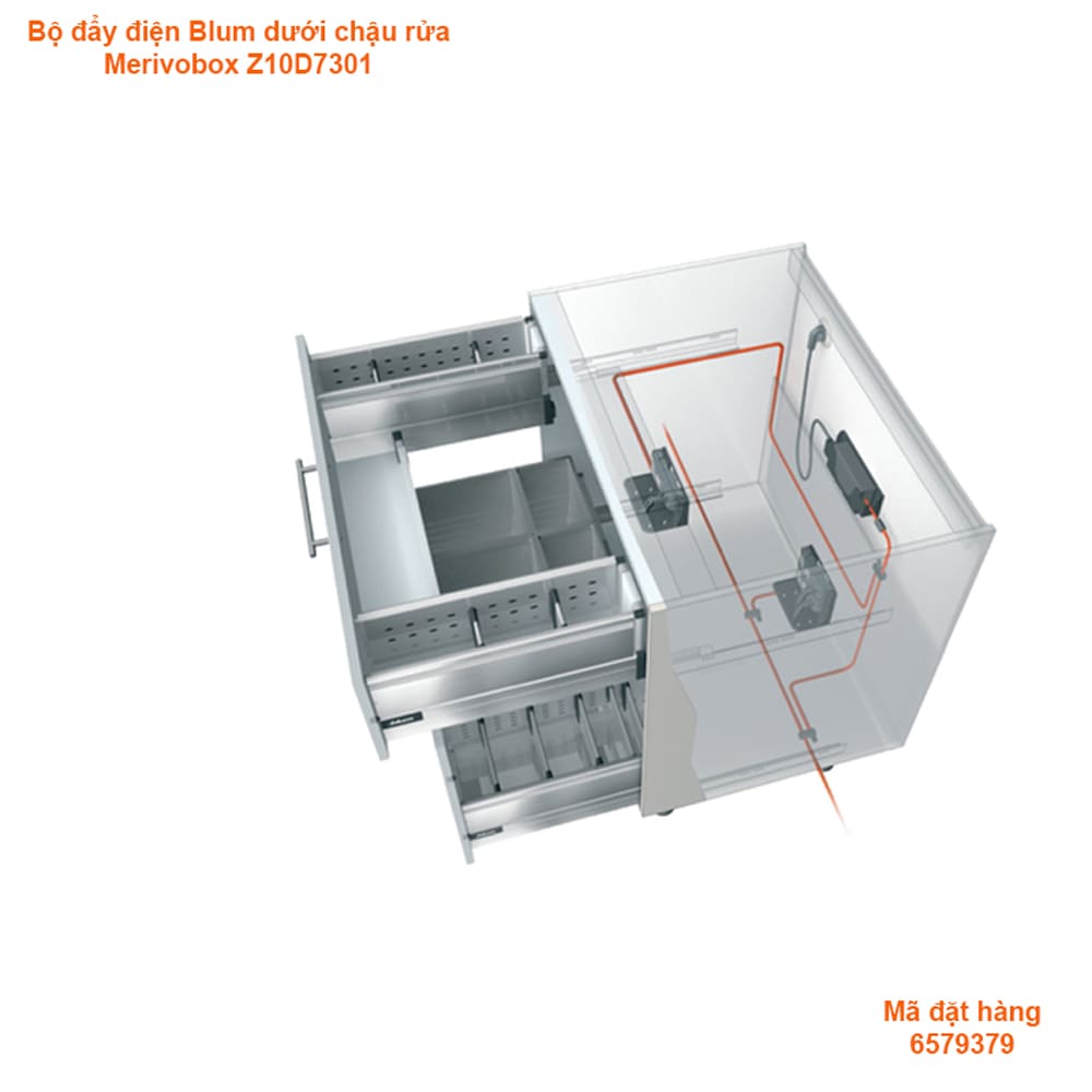 Bộ đẩy điện Blum cho ngăn kéo dưới chậu rửa Z10D7301 6579379