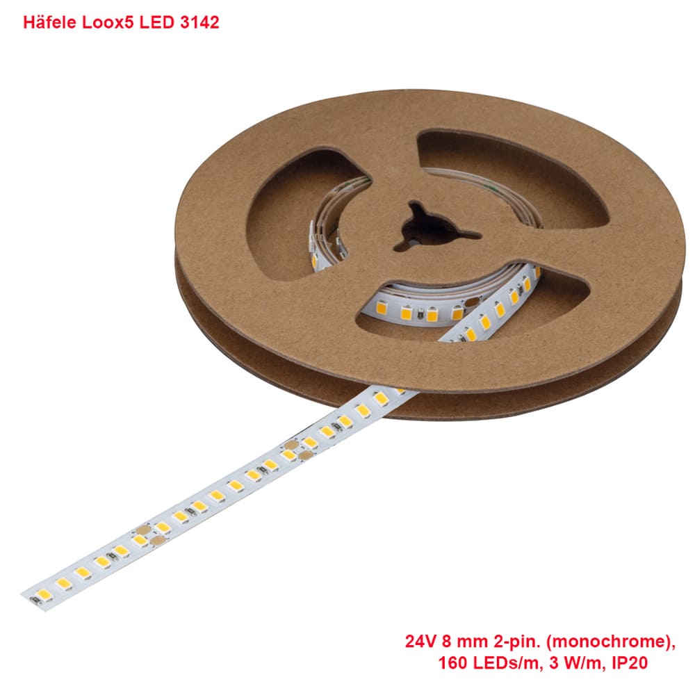 ĐÈN LED DÂY HAFELE 24V LOOX5 LED 3142 MONOCHROME 8MM