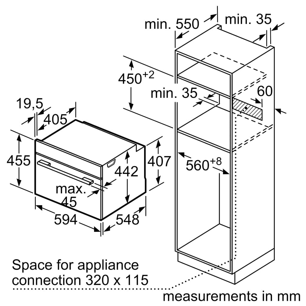 Lò nướng kèm hấp Bosch CSG938DB2