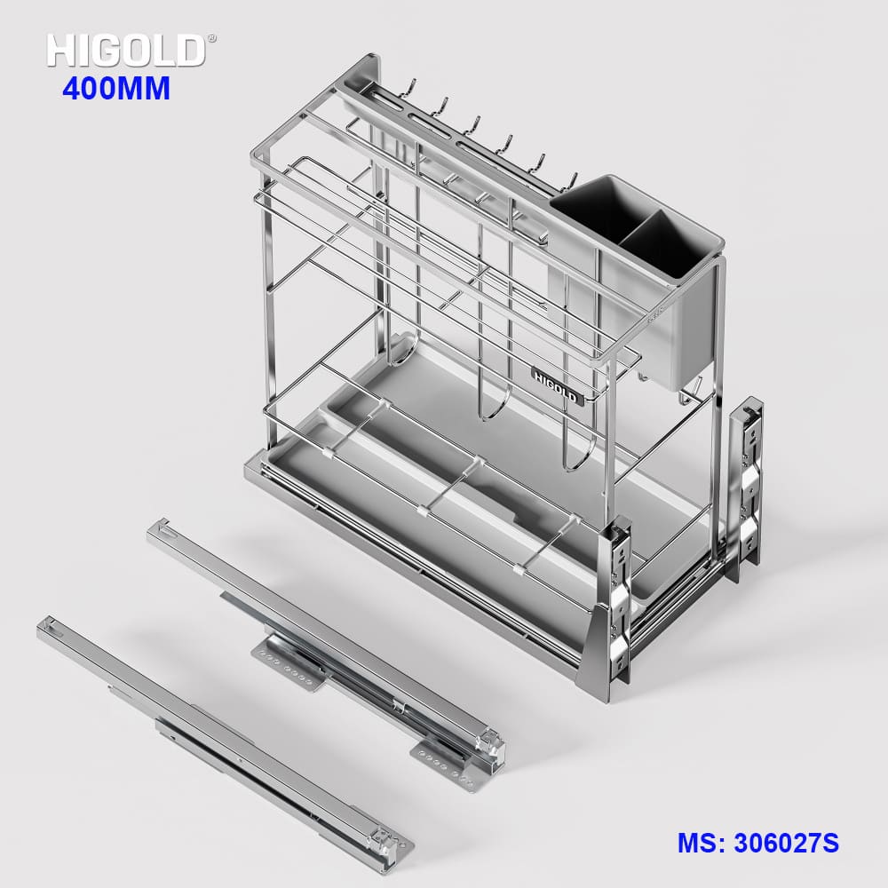 Giá dao thớt inox Higold Diamond 2.0 400mm 306027S